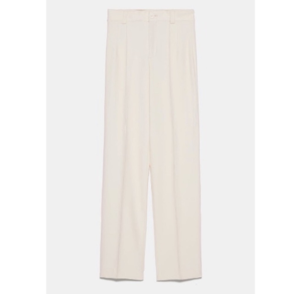 NWT Zara Trousers With Front Seam - Picture 2 of 16